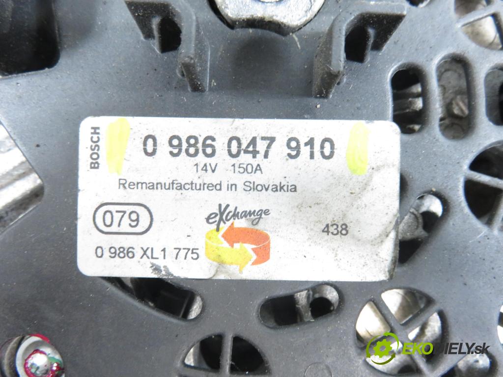 PEUGEOT BOXER Skrzynia FURGON 2007 88,00 2.2 HDi 120 - 4HU (P22DTE) 2198,00 Alternátor 0986047910 (Alternátor)