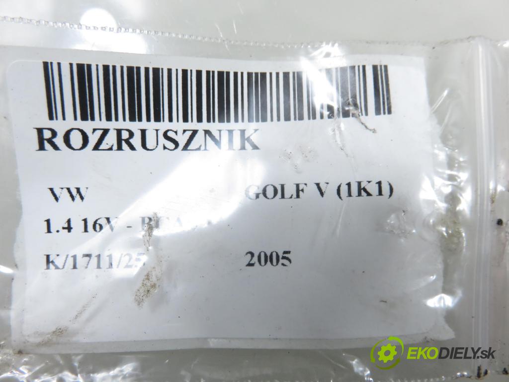 VW GOLF V (1K1) HB 2005 55,00 1.4 16V - BCA 1390,00 startér 02T911023R ; 0001120406 (Startér)