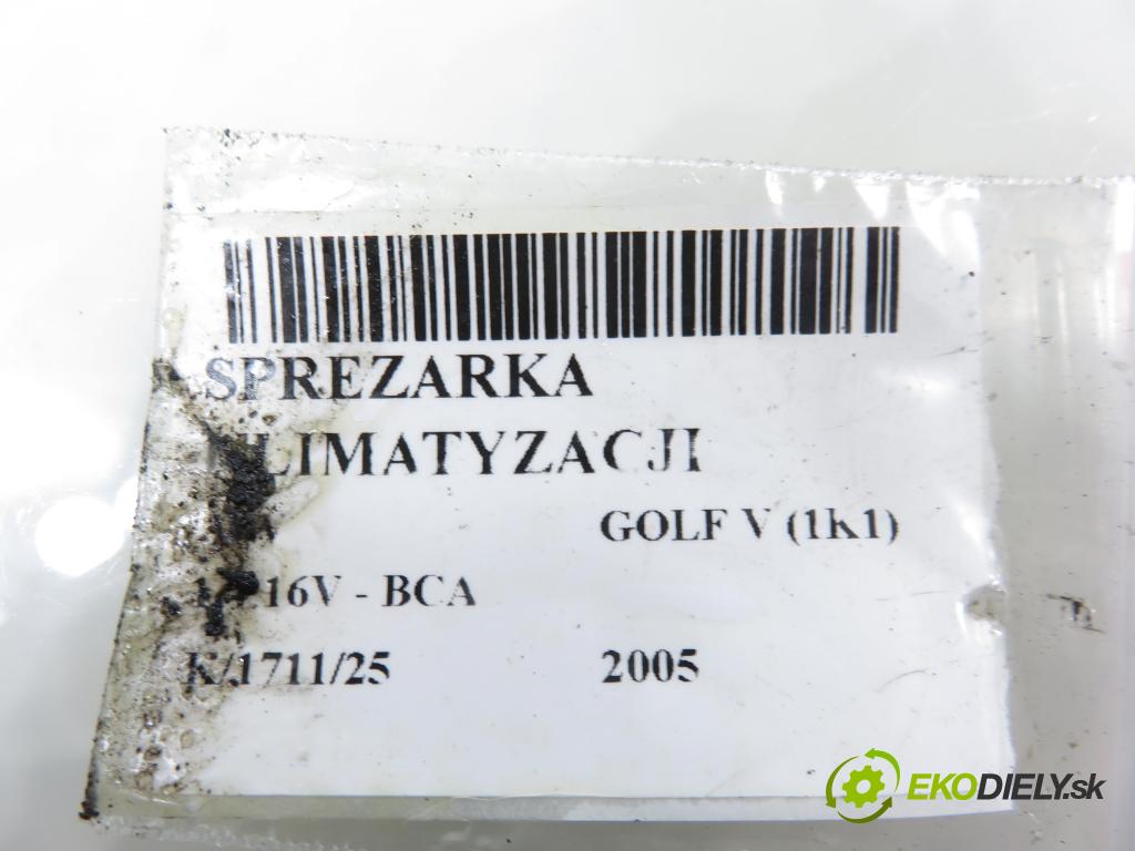VW GOLF V (1K1) HB 2005 55,00 1.4 16V - BCA 1390,00 KOMPRESOR: klimatizace 1K0820803F ; 4471804345 (Kompresor klimatizace)