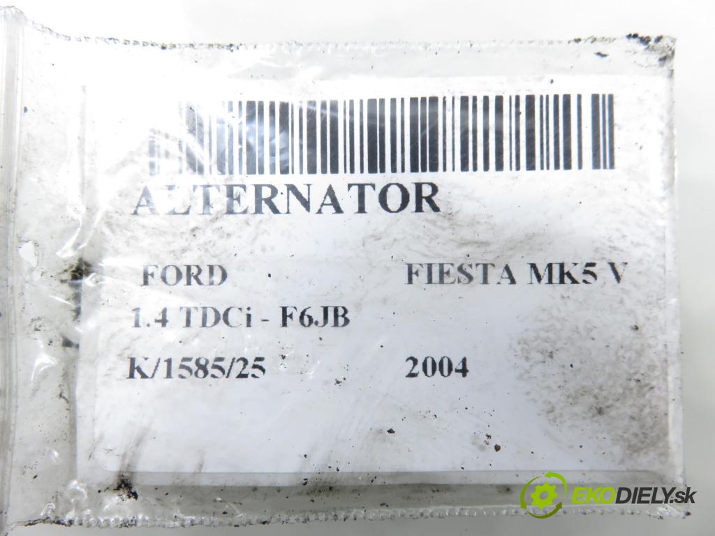 FORD FIESTA V (JH_, JD_) HB 2004 50,00 1.4 TDCi 68 - F6JB 1399,00 Alternátor  (Alternátor)