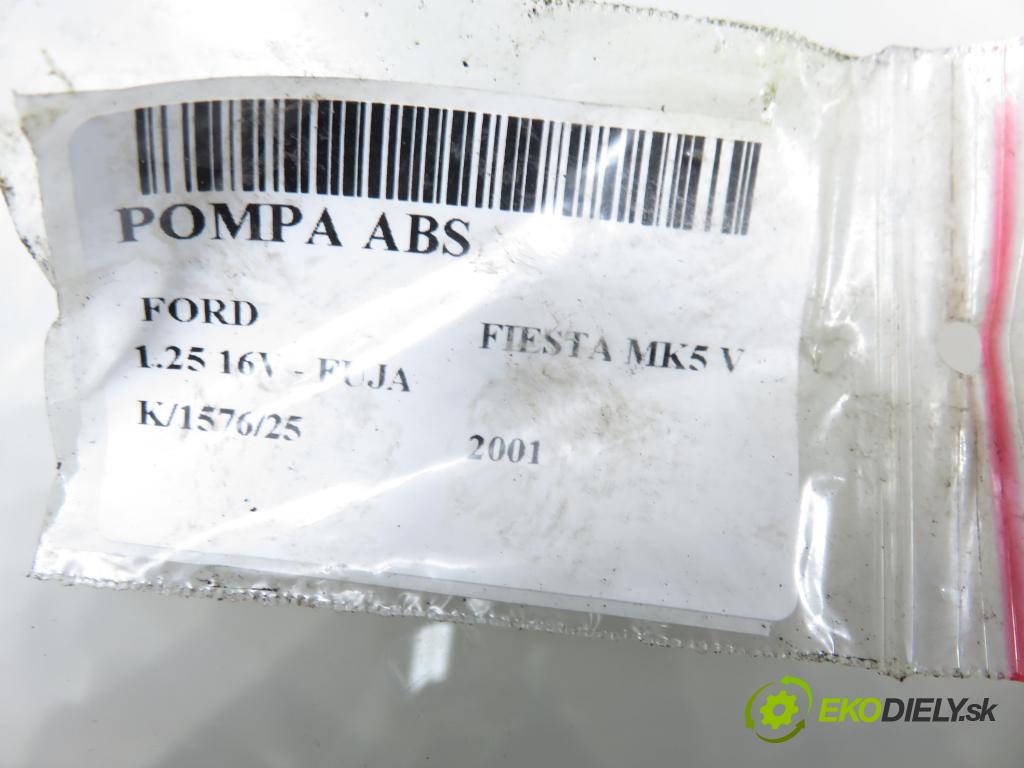 FORD FIESTA V (JH_, JD_) HB 2001 55,00 1.25 16V - FUJA 1242,00 Pumpa ABS 10097001153 ; 10020700334 (Pumpa ABS)