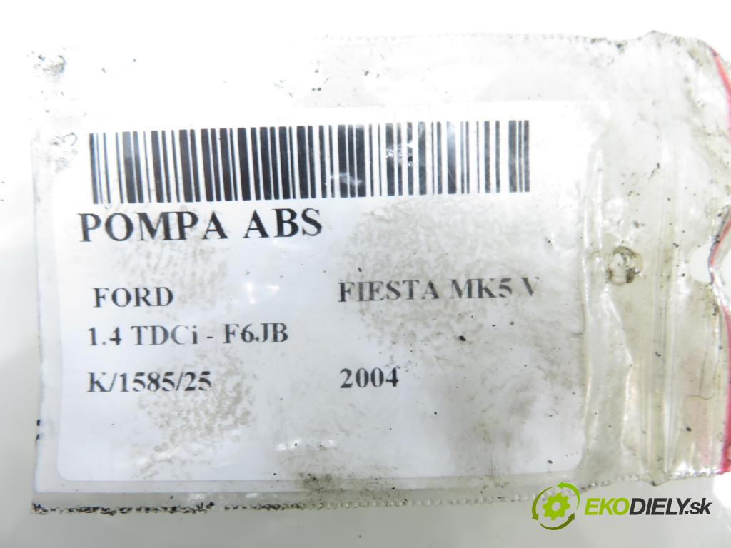 FORD FIESTA V (JH_, JD_) HB 2004 50,00 1.4 TDCi 68 - F6JB 1399,00 Pumpa ABS 2S612M110CD ; 10096001003 ; 10020600164 (Pumpa ABS)
