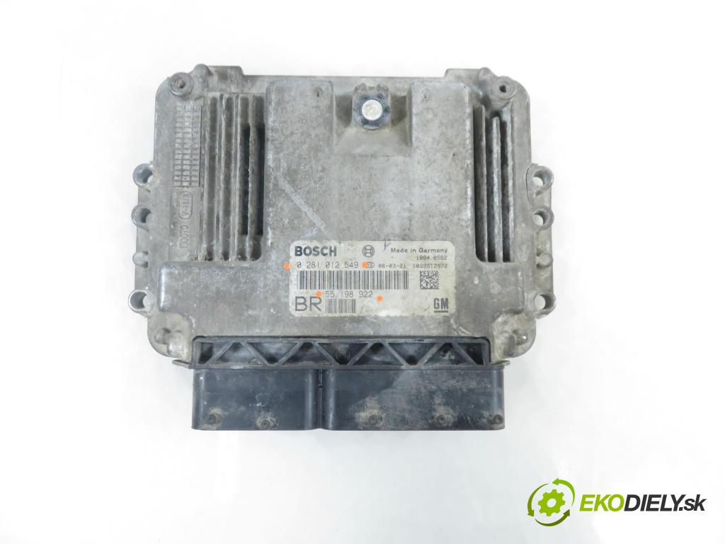 OPEL ASTRA H (A04) HB 2006 88,00 1.9 CDTI - Z 19 DT 1910,00 Riadiaca jednotka Motor 0281012549 ; 55198922