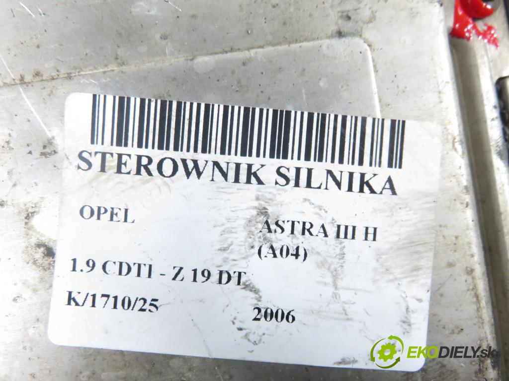 OPEL ASTRA H (A04) HB 2006 88,00 1.9 CDTI - Z 19 DT 1910,00 Riadiaca jednotka Motor 0281012549 ; 55198922