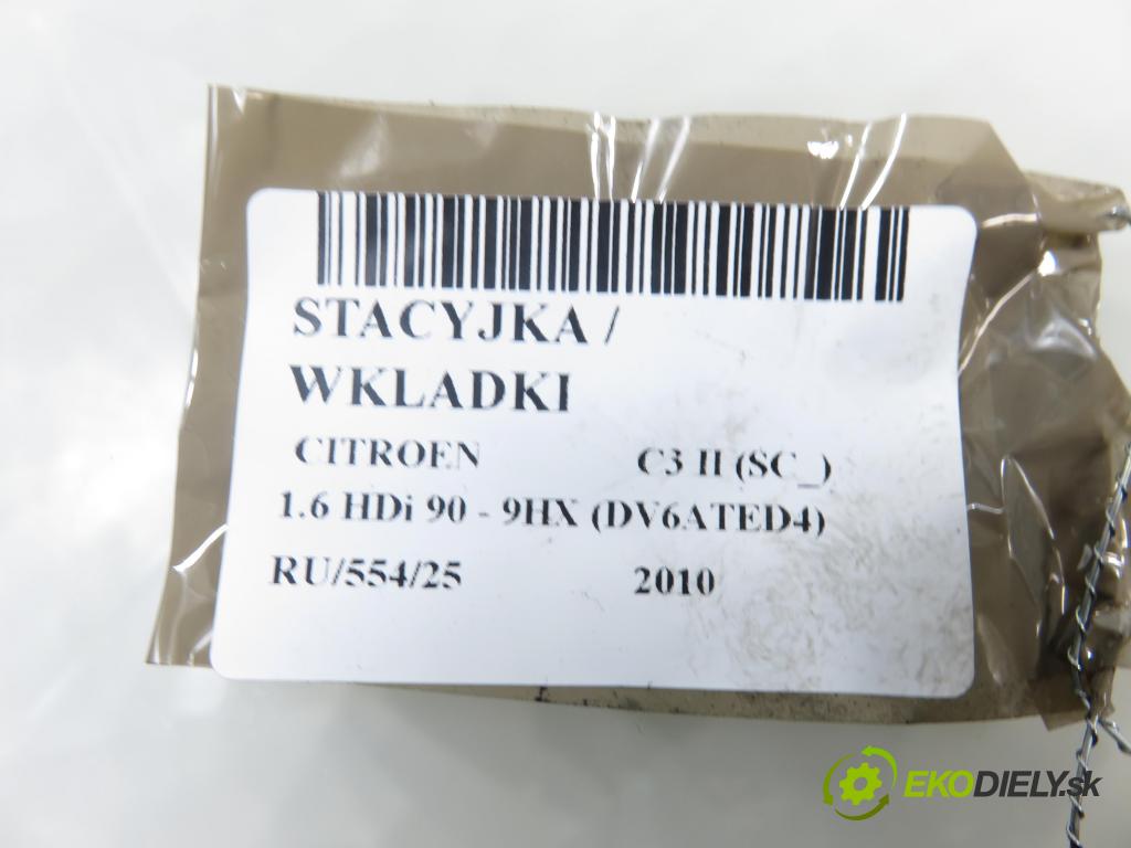 CITROEN C3 II (SC_) HB 2010 0,00 1.6 HDi 90 - 9HX (DV6ATED4) 1560,00 spinačka N0503451 ; N0502455 ; 9663123380 (Spínacia skrinka)