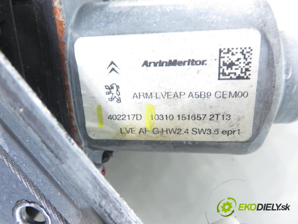 CITROEN C3 II (SC_) HB 2010 0,00 1.6 HDi 90 - 9HX (DV6ATED4) 1560,00 mechanismus oken 9683129680 ; 402217D