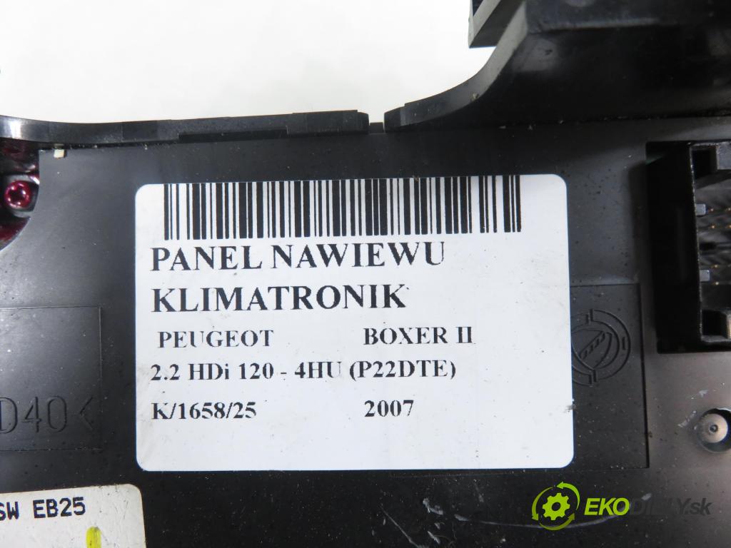 PEUGEOT BOXER Skrzynia FURGON 2007 88,00 2.2 HDi 120 - 4HU (P22DTE) 2198,00 Panel kúrenia KLIMATRONIK 735421145