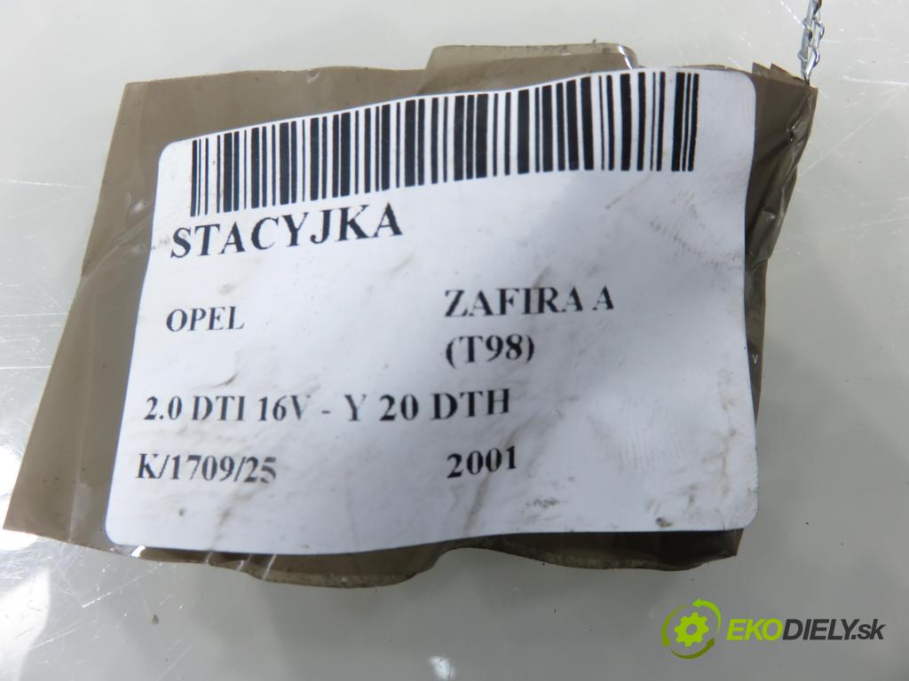 OPEL ZAFIRA A Nadwozie Wielkopojemne (MPV) (T98)  MINIVAN 2001 74,00 2.0 DTI 16V 101 - Y 20 DTH 1995,00 spinačka 90589313 ; 90589389 ; 5WK4763 (Spínacia skrinka)