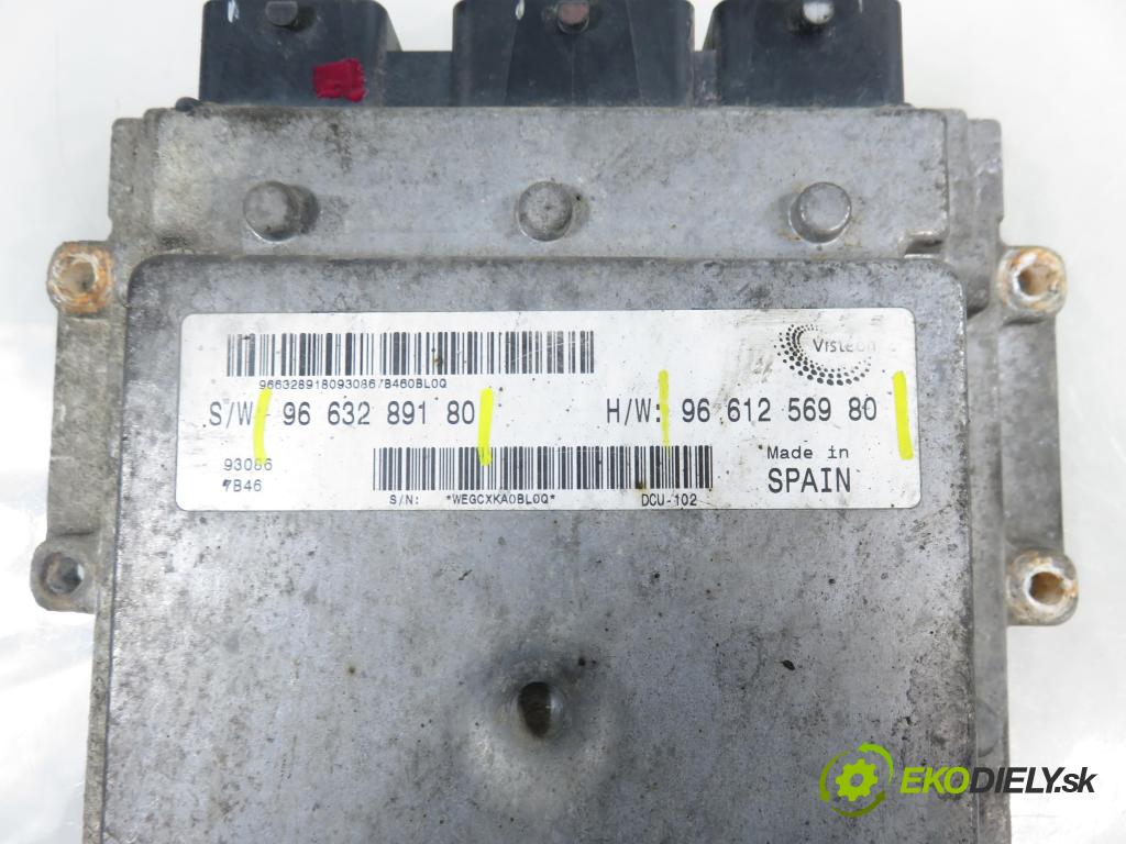 PEUGEOT BOXER Skrzynia FURGON 2007 88,00 2.2 HDi 120 - 4HU (P22DTE) 2198,00 Riadiaca jednotka Motor 9663289180 ; 9661256980