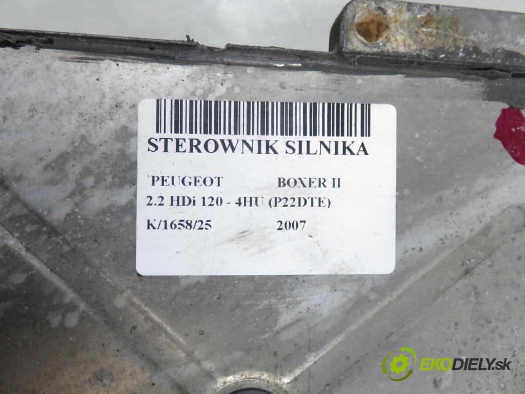 PEUGEOT BOXER Skrzynia FURGON 2007 88,00 2.2 HDi 120 - 4HU (P22DTE) 2198,00 Riadiaca jednotka Motor 9663289180 ; 9661256980