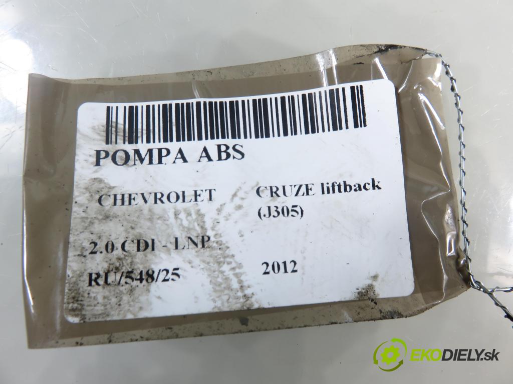 CHEVROLET CRUZE liftback (J305) HB 2012 120,00 2.0 Dsl - LNP 1998,00 Pumpa ABS 13356788ACA ; 28560070023 ; 10096045223 (Pumpa ABS)