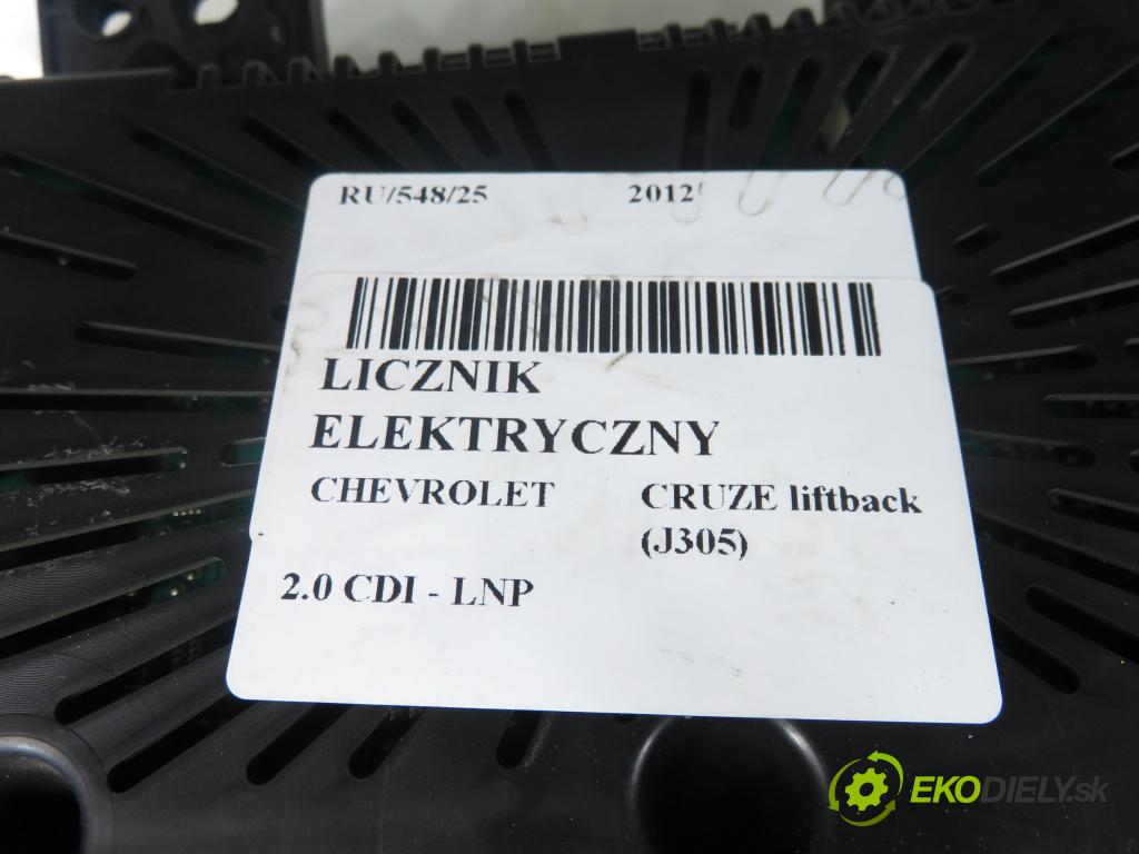 CHEVROLET CRUZE liftback (J305) HB 2012 120,00 2.0 Dsl - LNP 1998,00 prístrojovka elektrický 95472851