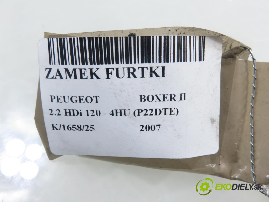 PEUGEOT BOXER Skrzynia FURGON 2007 88,00 2.2 HDi 120 - 4HU (P22DTE) 2198,00 zámok dvierka 1345728080