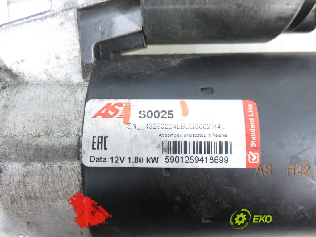 VW BORA (1J2) SEDAN 1999 66,00 1.9 TDI - AGR 1896,00 Štartér S0025 (Štartér)