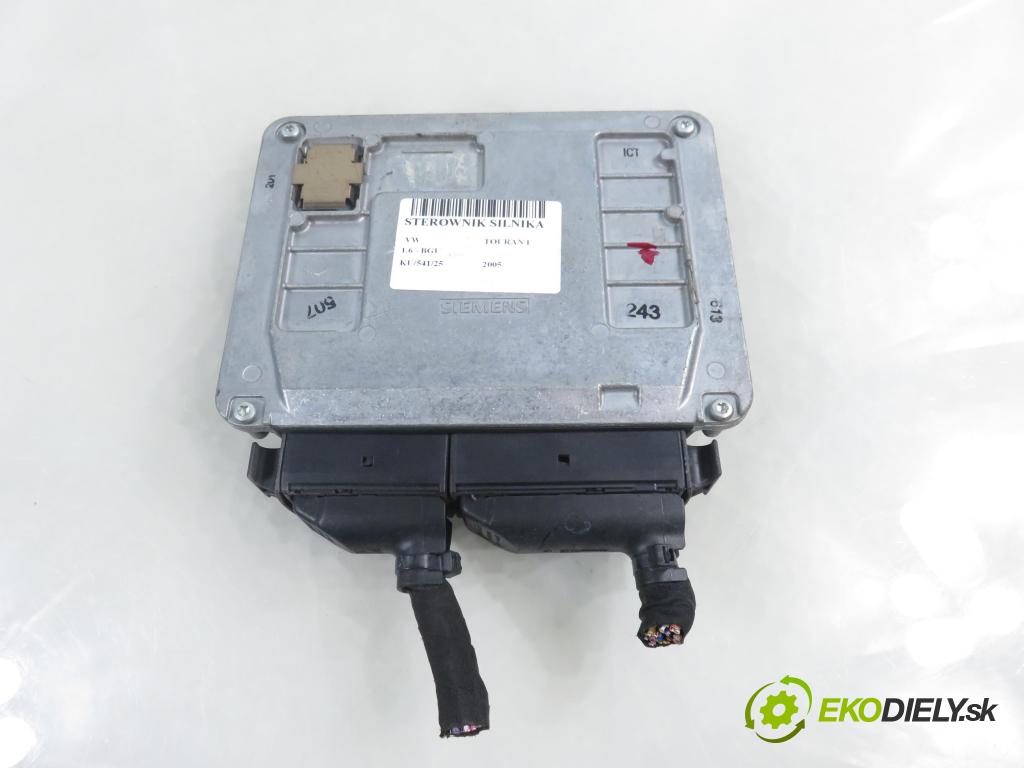 VW TOURAN (1T1, 1T2) MINIVAN 2005 75,00 1.6 - BGU 1595,00 Riadiaca jednotka Motor 06A906033CG