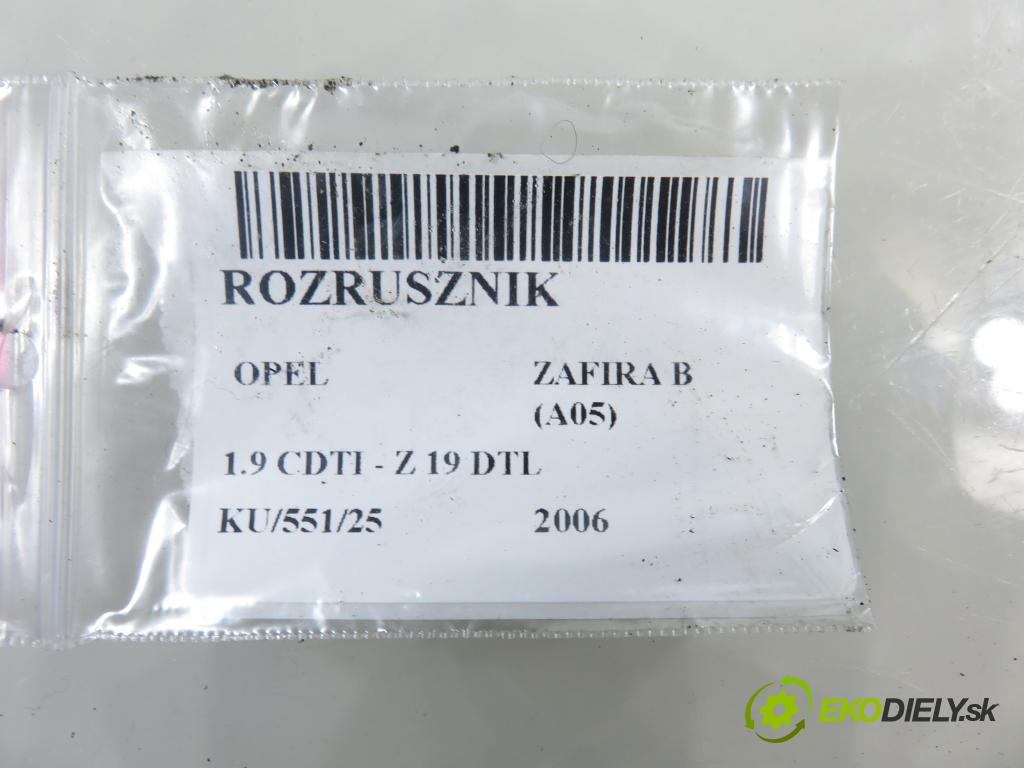 OPEL ZAFIRA B (A05) MINIVAN 2006 74,00 1.9 CDTI 8V 101 - Z 19 DTL 1910,00 Štartér  (Štartér)