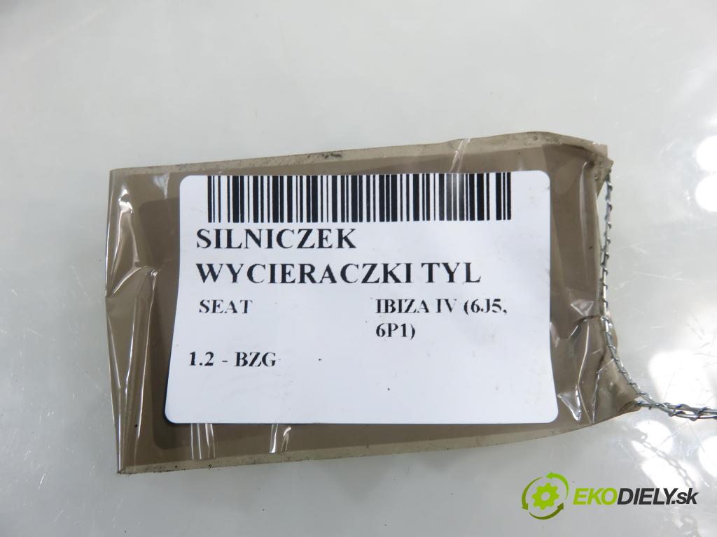 SEAT IBIZA IV (6J5, 6P1) HB 2009 51,00 1.2 12V DOHC 70 - BZG 1198,00 Motorček stierače zadné 6J4955711
