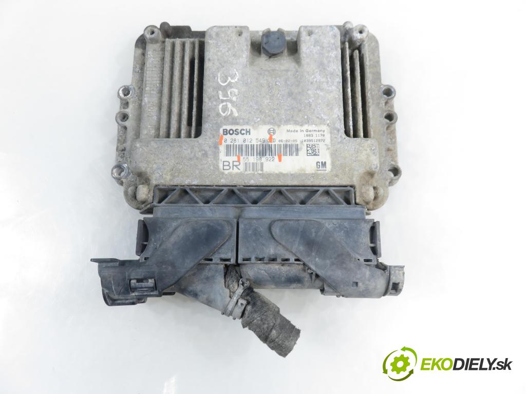 OPEL ZAFIRA B (A05) MINIVAN 2006 74,00 1.9 CDTI 8V 101 - Z 19 DTL 1910,00 Riadiaca jednotka Motor 0281012549 ; 5598922