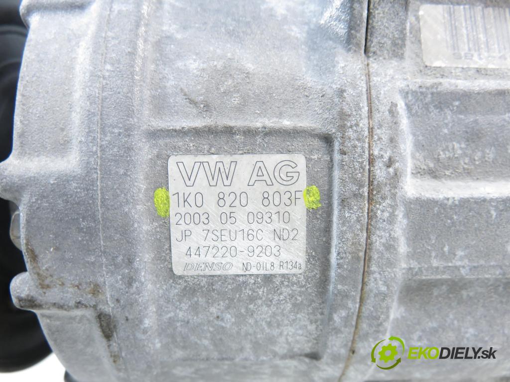 VW TOURAN (1T1, 1T2) MINIVAN 2005 75,00 1.6 - BGU 1595,00 KOMPRESOR: klimatizace 1K0820803F (Kompresor klimatizace)