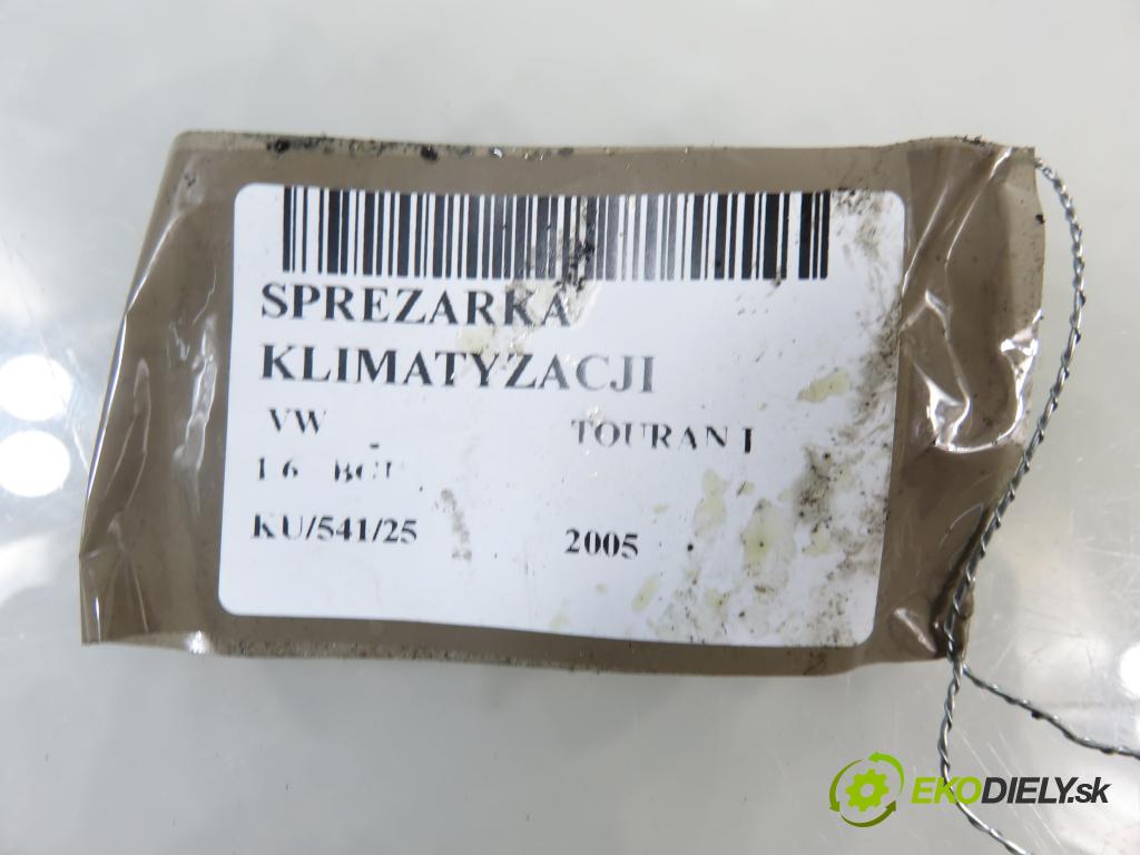VW TOURAN (1T1, 1T2) MINIVAN 2005 75,00 1.6 - BGU 1595,00 KOMPRESOR: klimatizace 1K0820803F (Kompresor klimatizace)