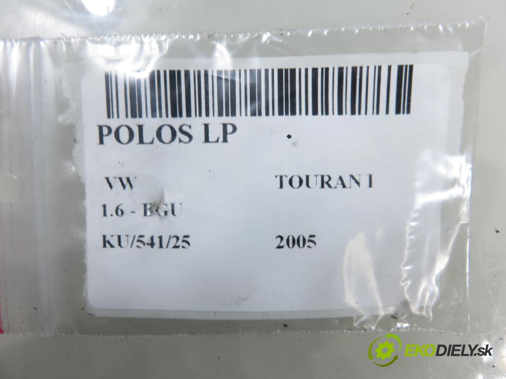 VW TOURAN (1T1, 1T2) MINIVAN 2005 75,00 1.6 - BGU 1595,00 Poloos LP
