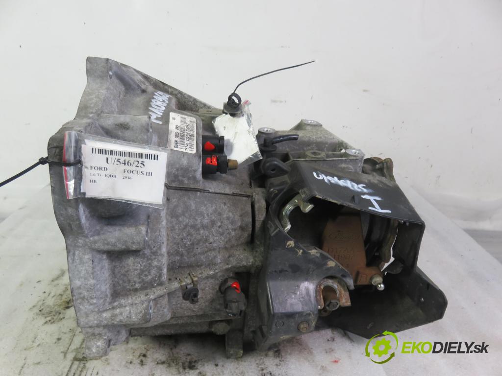 FORD FOCUS III HB 2016 77,00 1.6 Ti VCT 105 - IQDC 1596,00 převodovka MANUALNA DV6R7002ABE