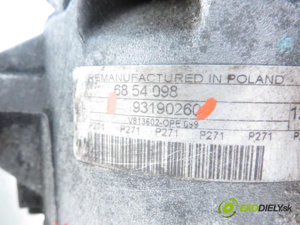 OPEL ZAFIRA B (A05) MINIVAN 2006 74,00 1.9 CDTI 8V 101 - Z 19 DTL 1910,00 KOMPRESOR: klimatizace 93190260 (Kompresor klimatizace)