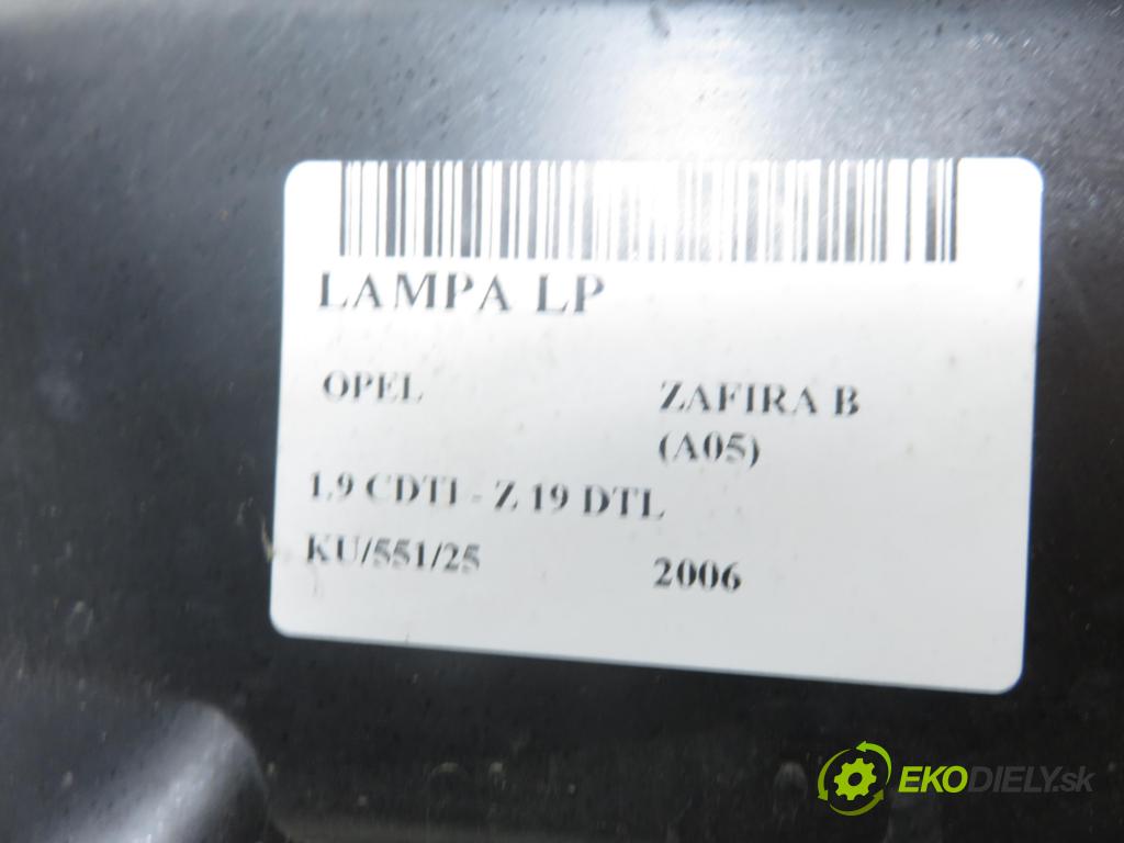 OPEL ZAFIRA B (A05) MINIVAN 2006 74,00 1.9 CDTI 8V 101 - Z 19 DTL 1910,00 Svetlo LP 