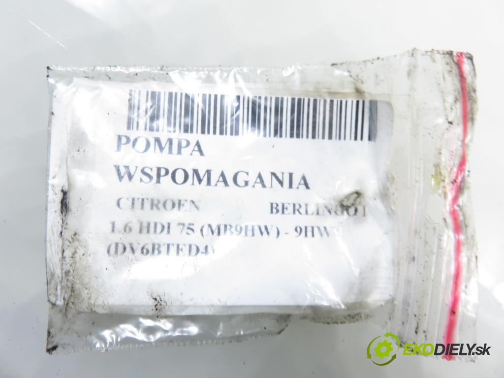 CITROEN BERLINGO FIRST Skrzynia (M_) FURGON 2007 55,00 1.6 HDI 75 (MB9HW) - 9HW (DV6BTED4) 1560,00 pumpa servočerpadlo 28140856QP ; 9665709080 (Servočerpadlo)