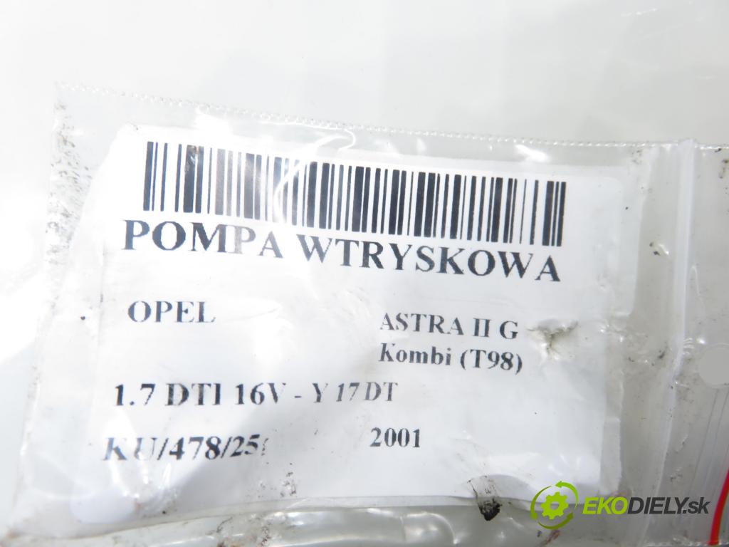 OPEL ASTRA G Kombi (T98) KOMBI 2001 55,00 1.7 DTI 16V - Y 17 DT 1686,00 Pumpa vstrekovacia 8971852422 (Vstrekovacie čerpadlo)