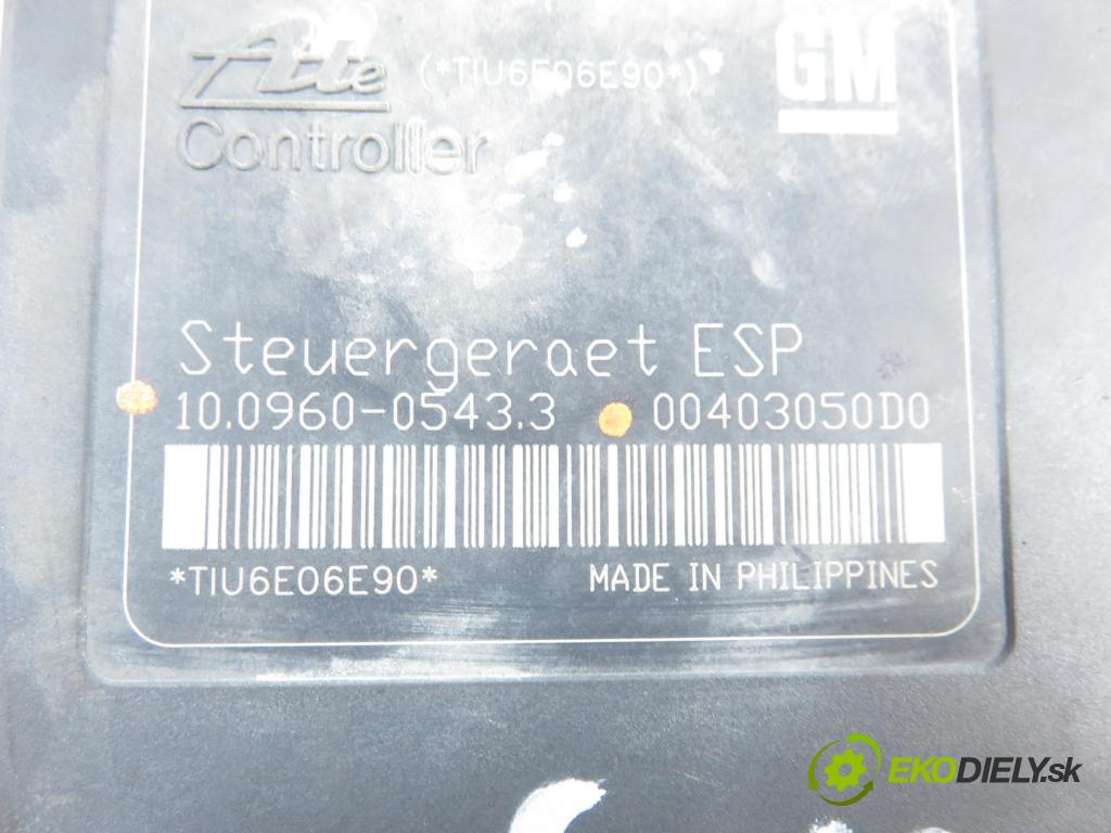 OPEL ASTRA H (A04) HB 2006 88,00 1.9 CDTI - Z 19 DT 1910,00 Pumpa ABS 10096005433 ; 13213608AJ (Pumpa ABS)