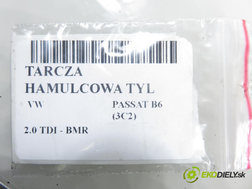 VW PASSAT B6 (3C2) SEDAN 2007 125,00 2.0 TDI - BMR 1968,00 lamela kotouč brzdová ZADNÍ: 