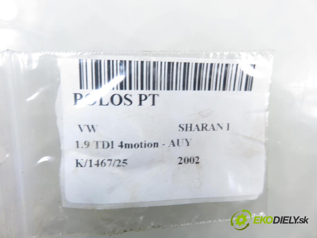VW SHARAN (7M8, 7M9, 7M6) MINIVAN 2002 85,00 1.9 TDI PD 115 4motion - AUY 1896,00 Poloos pravé zadné 