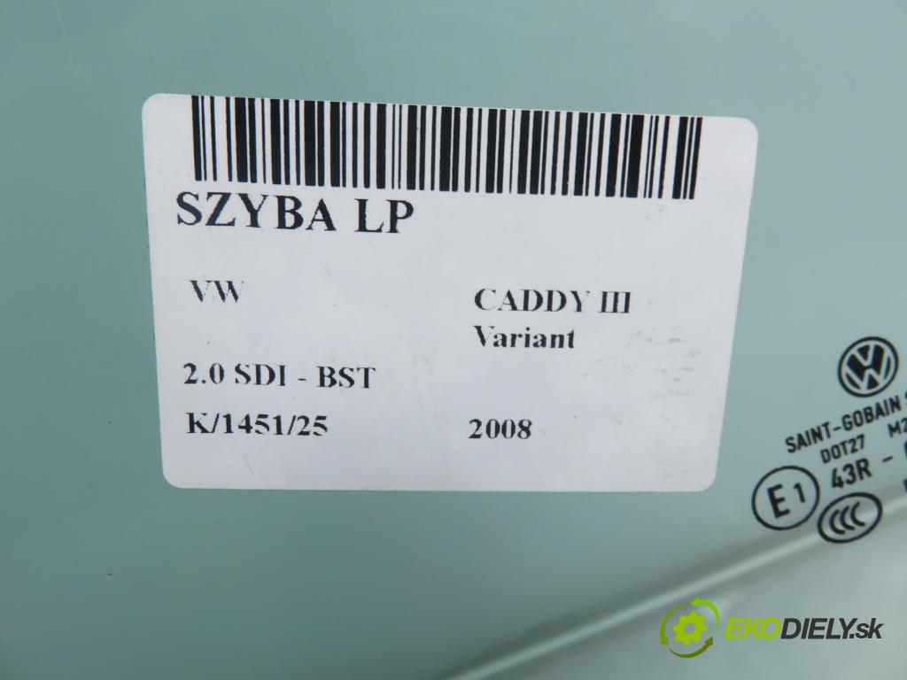 VW CADDY III Variant (2KB, 2KJ, 2CB, 2CJ) FURGON 2008 51,00 2.0 SDI - BST 1968,00 okno LP
