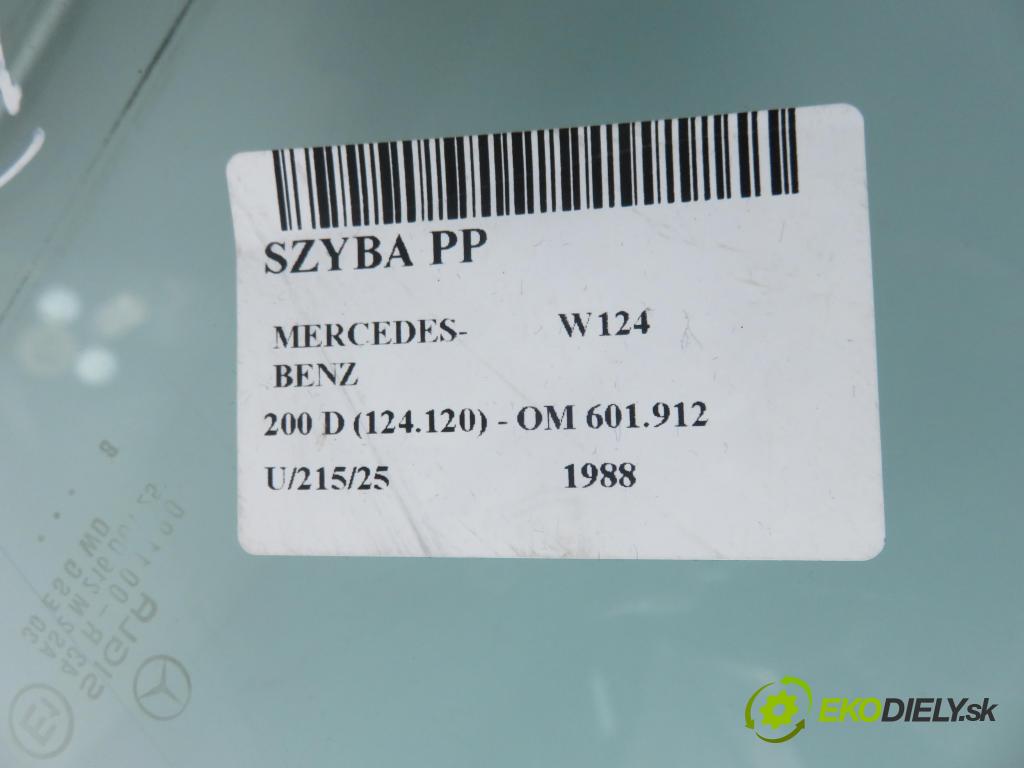 MERCEDES-BENZ Sedan (W124) SEDAN 1988 53,00 200 D (124.120) 72 - OM 601.912 1997,00 okno PP