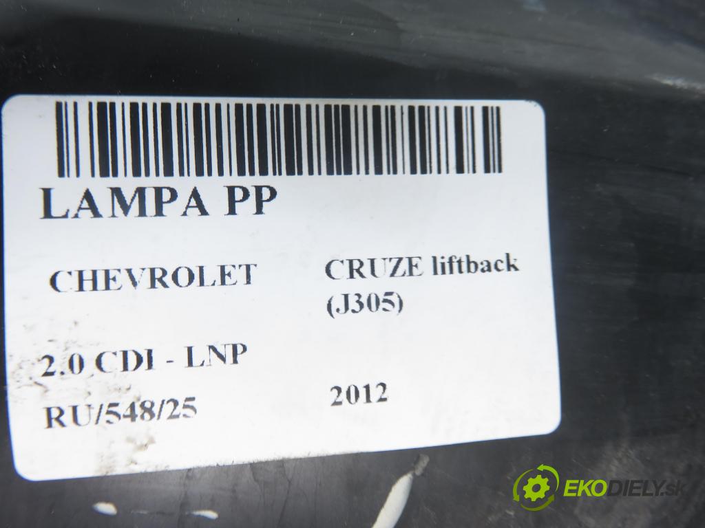 CHEVROLET CRUZE liftback (J305) HB 2012 120,00 2.0 Dsl - LNP 1998,00 Svetlo PP 