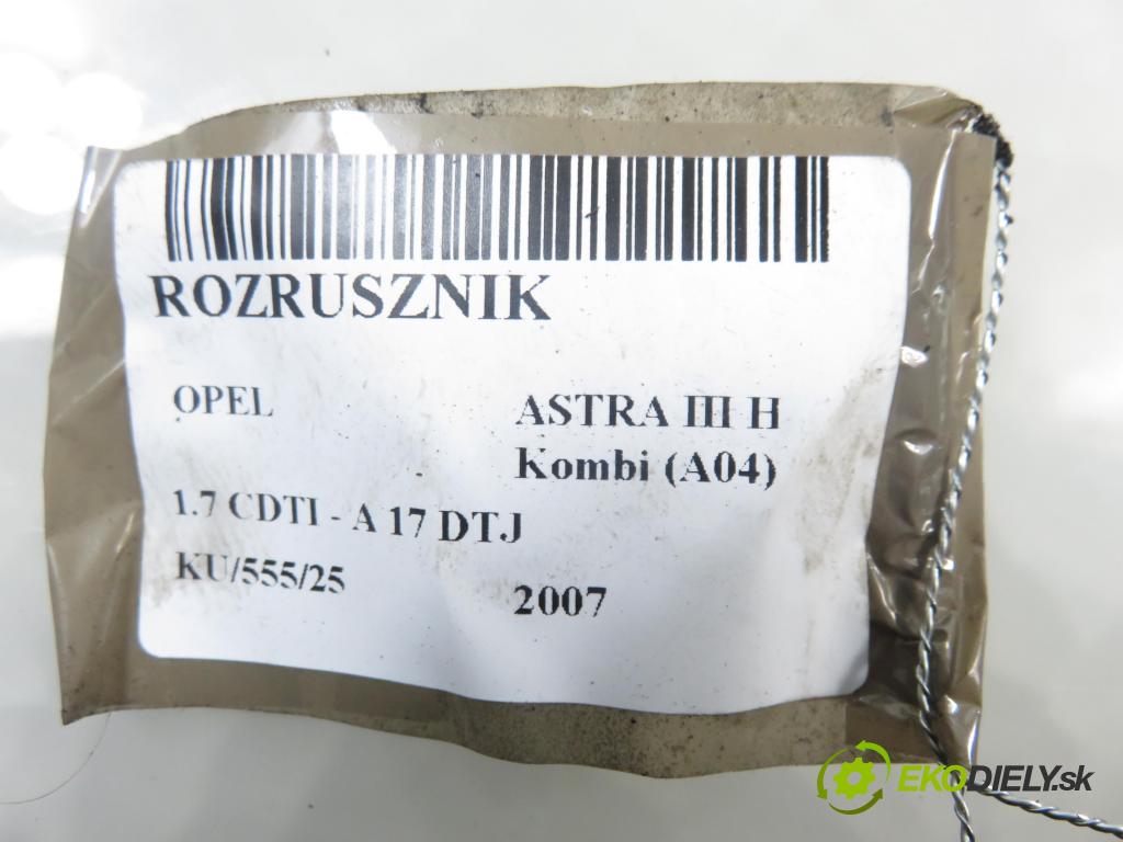 OPEL ASTRA H Kombi (A04) KOMBI 2007 81,00 1.7 CDTI - A 17 DTJ 1686,00 Štartér 8980147430 (Štartér)