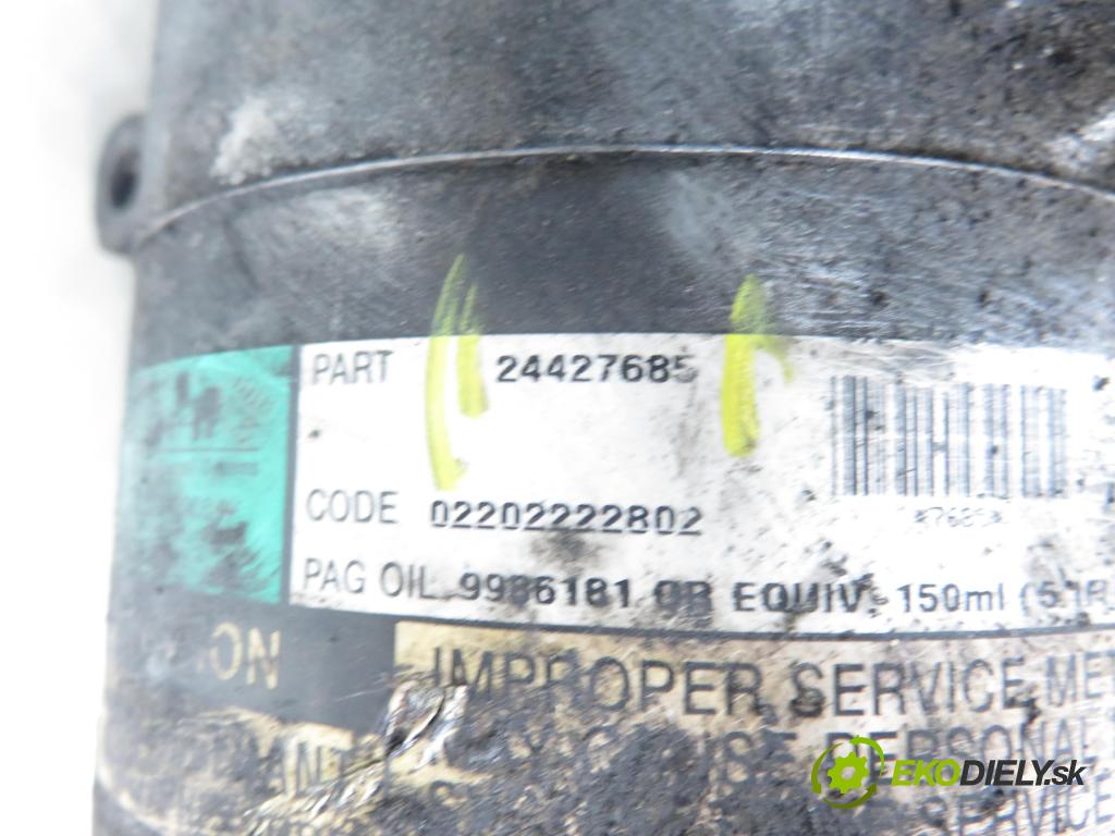 OPEL CORSA C (X01) HB 2001 43,00 1.0 12V 58 - Z 10 XE 973,00 KOMPRESOR: klimatizácie 24427685 (Kompresor klimatizácie)