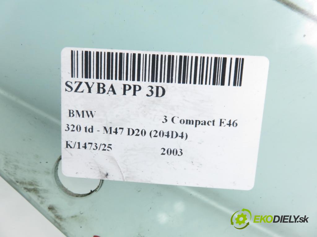 BMW 3 Compact (E46) HB 2003 110,00 320 td 150 - M47 D20 (204D4) 1995,00 okno PP 3D 