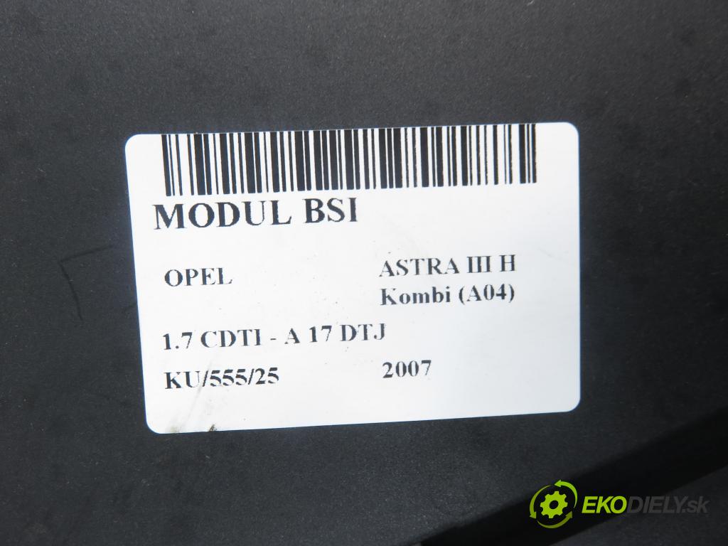 OPEL ASTRA H Kombi (A04) KOMBI 2007 81,00 1.7 CDTI - Z 17 DTJ 1686,00 MODUL BSI 13220831HQ ; 5DK00866953