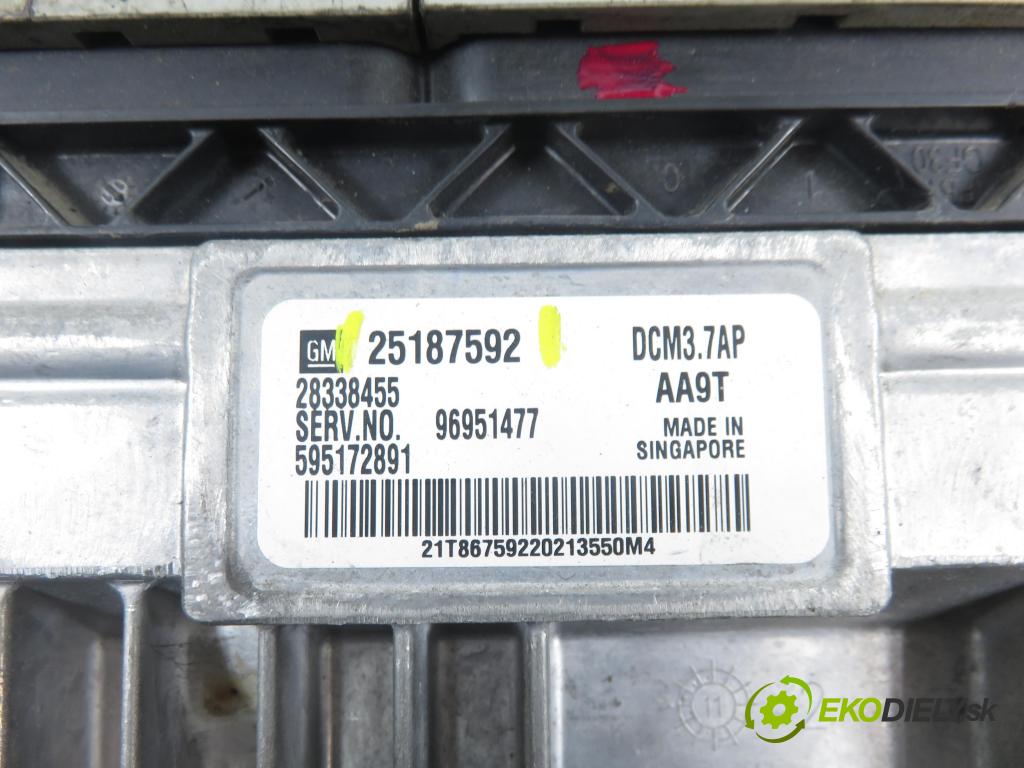 CHEVROLET CRUZE liftback (J305) HB 2012 120,00 2.0 Dsl - LNP 1998,00 Riadiaca jednotka Motor 25187592