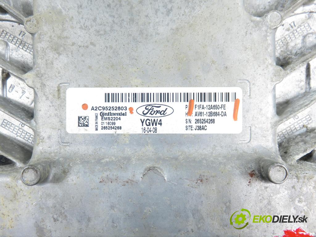 FORD FOCUS III HB 2016 77,00 1.6 Ti VCT 105 - IQDB 1596,00 Riadiaca jednotka Motor A2C95252803 ; F1FA12A650FE ; AV6112B684DA