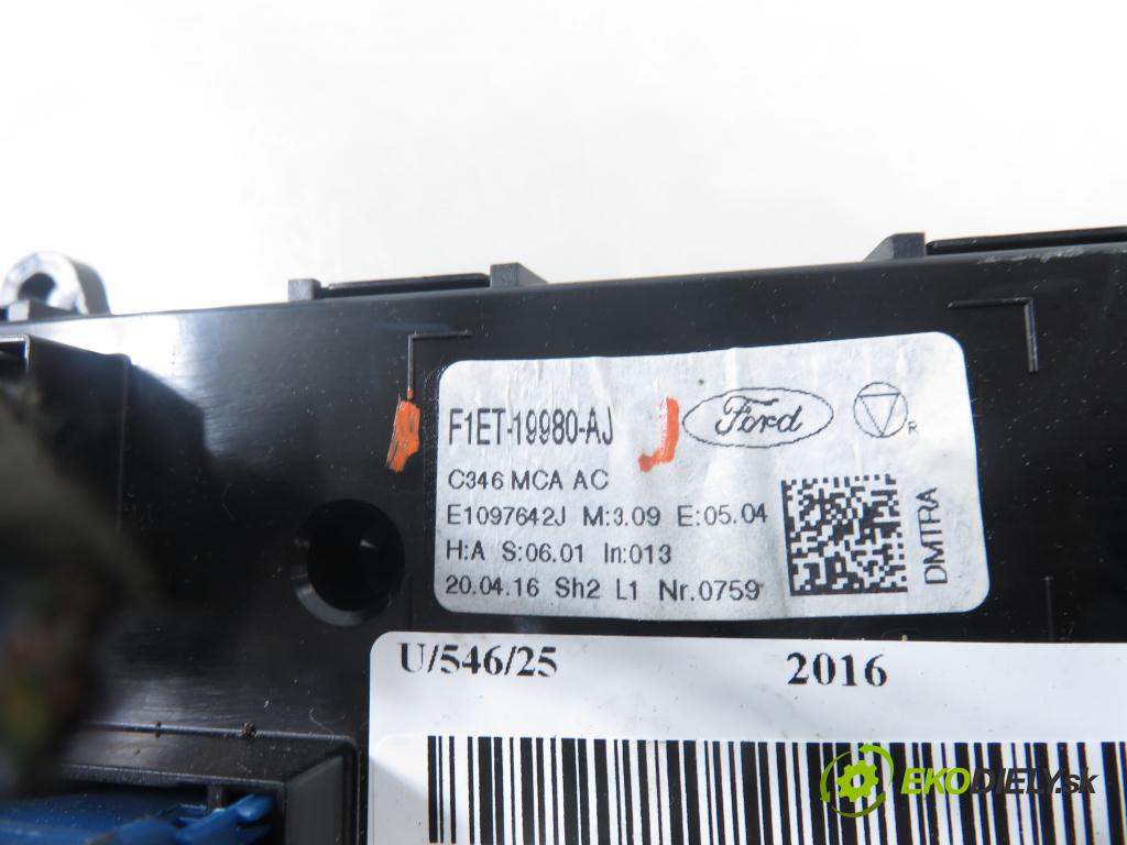 FORD FOCUS III HB 2016 77,00 1.6 Ti VCT 105 - IQDB 1596,00 Panel kúrenia KLIMATIZACE: F1ET19980AJ