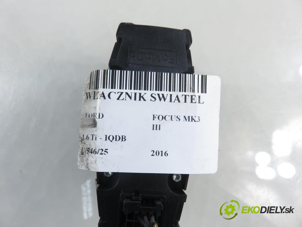 FORD FOCUS III HB 2016 77,00 1.6 Ti VCT 105 - IQDC 1596,00 prepínač svetlá F1ET13A024GA