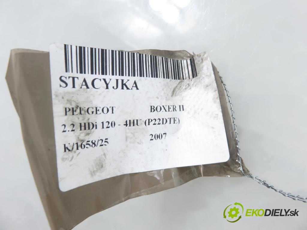 PEUGEOT BOXER Skrzynia FURGON 2007 88,00 2.2 HDi 120 - 4HU (P22DTE) 2198,00 spinačka 01099001 (Spínacia skrinka)