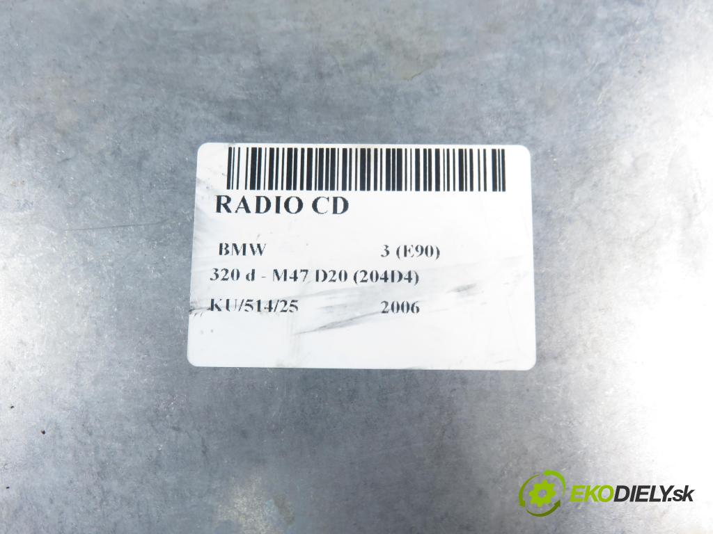BMW 3 (E90) SEDAN 2006 120,00 2.0 320 d 163 1995,00 RADIO CD 9138448