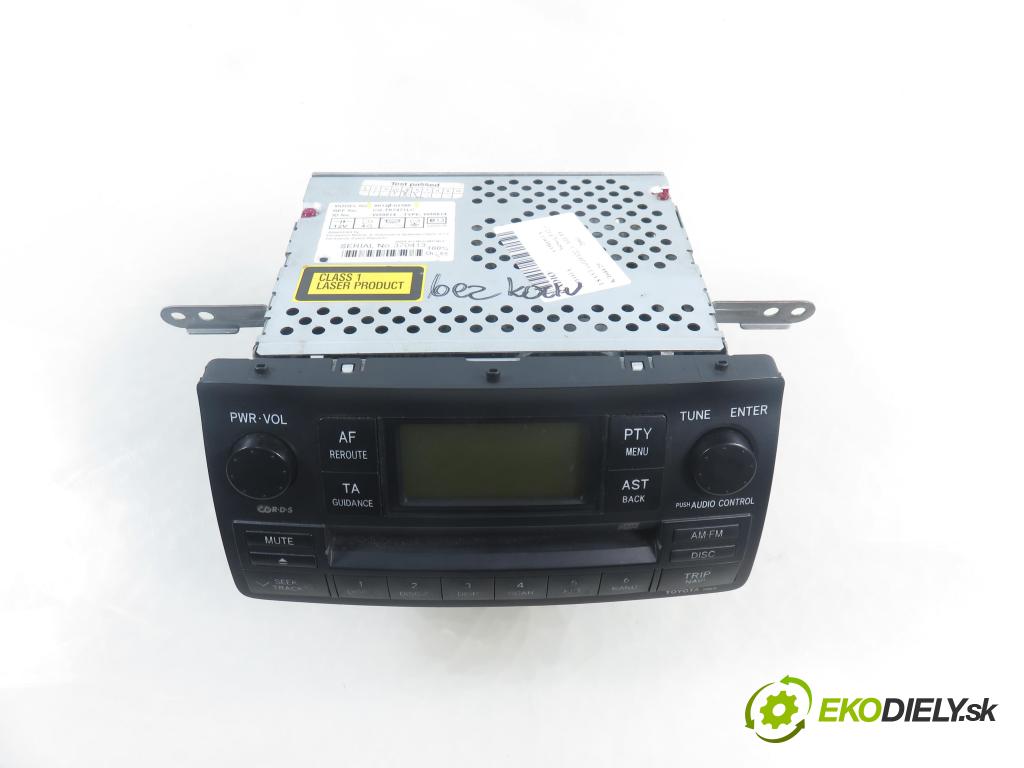 TOYOTA COROLLA Verso (_E12_) MINIVAN 2003 99,00 1.8 VVT-i 135 (ZZE122_) - 1ZZ-FE 1794,00 RADIO CD 8612002380