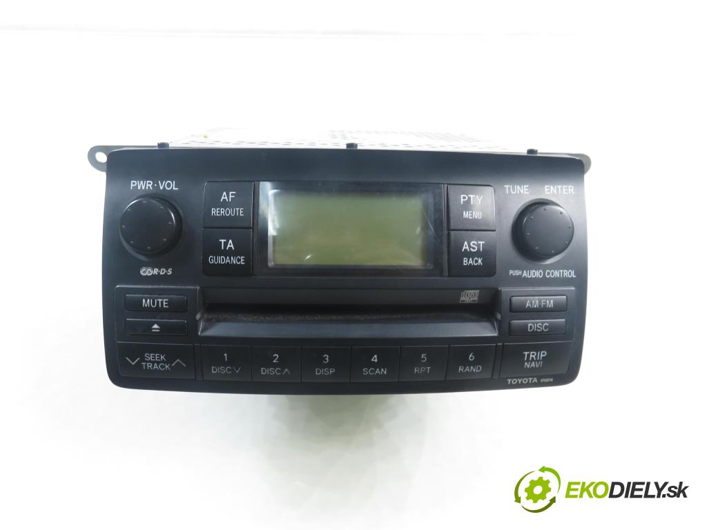 TOYOTA COROLLA Verso (_E12_) MINIVAN 2003 99,00 1.8 VVT-i 135 (ZZE122_) - 1ZZ-FE 1794,00 RADIO CD 8612002380