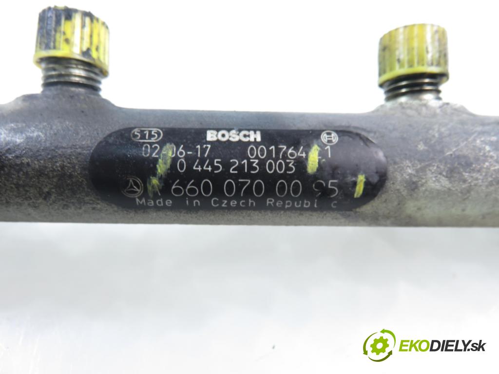 SMART FORTWO Coupe (450) HB 2004 30,00 0.8 CDI (450.300, 450.301, 450.302, 450.303, 450.3 799,00 lišta vstřikovací 6110780149 ; 6600700095 ; 0445213003 (Vstřikovací lišta)