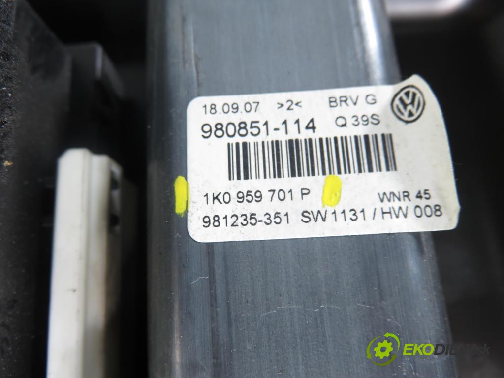 VW PASSAT B6 (3C2) SEDAN 2007 125,00 2.0 TDI - BMR 1968,00 mechanismus oken 1K0959793L ; 1K0959701P ; 3C01837755L